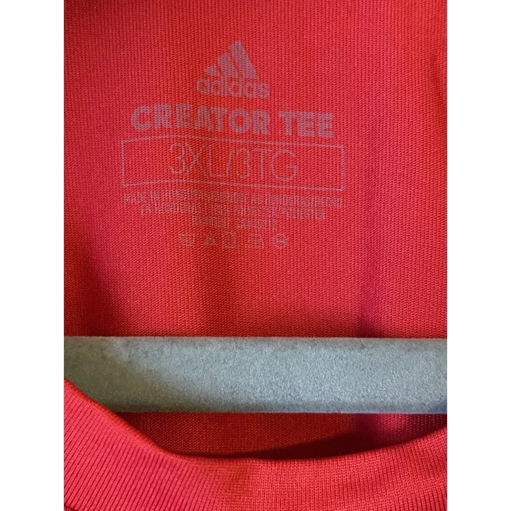 Men's 3XL NWOT New Jersey Devils Adidas Creator‎ Climalite Long Sleeve Shirt Red